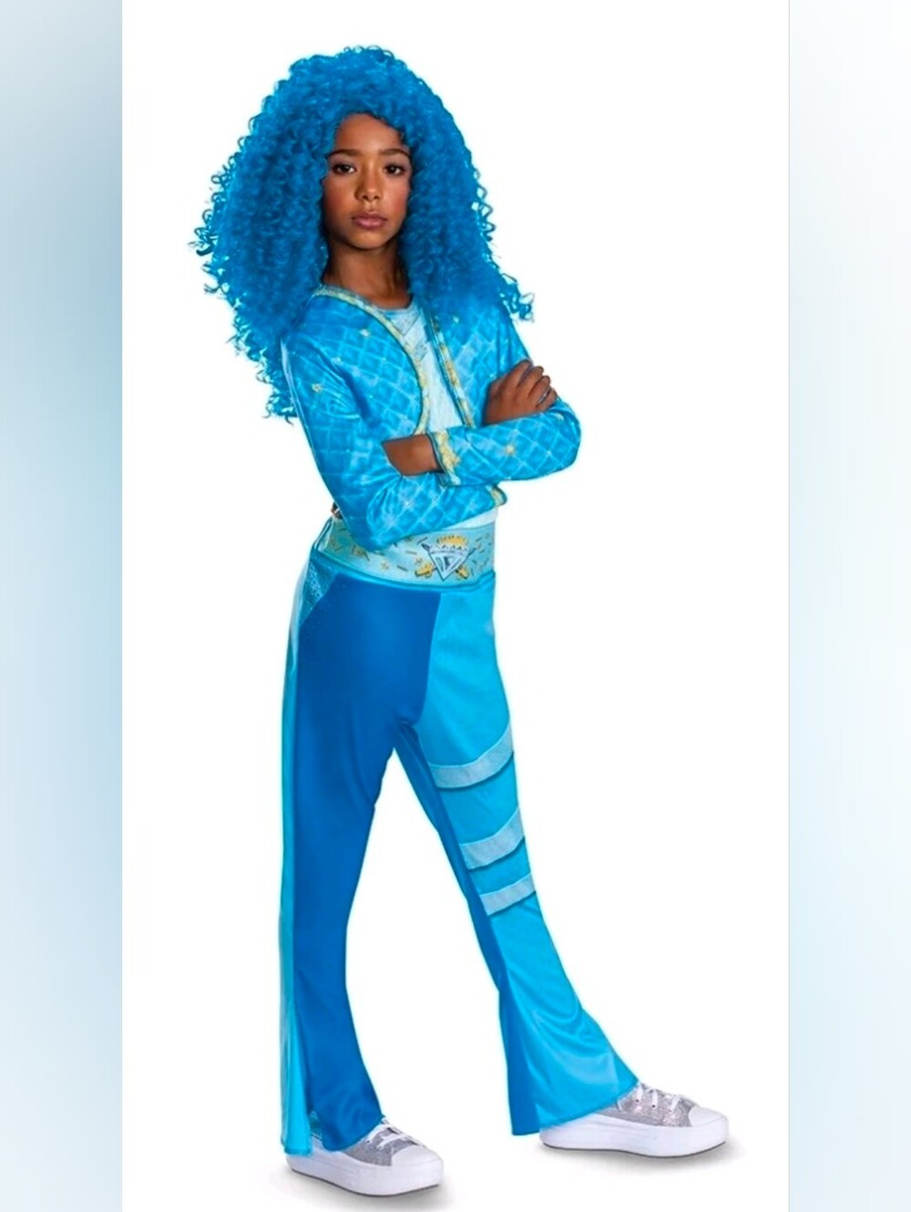 Disney Kids Descendants 4 Deluxe Chloe Costume With Wig. NWOT Sz Small